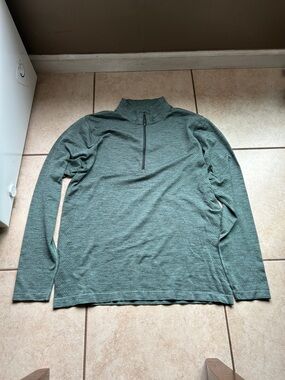 lululemon athletica Men's Half-Zip Pullover - Heather Forest Green